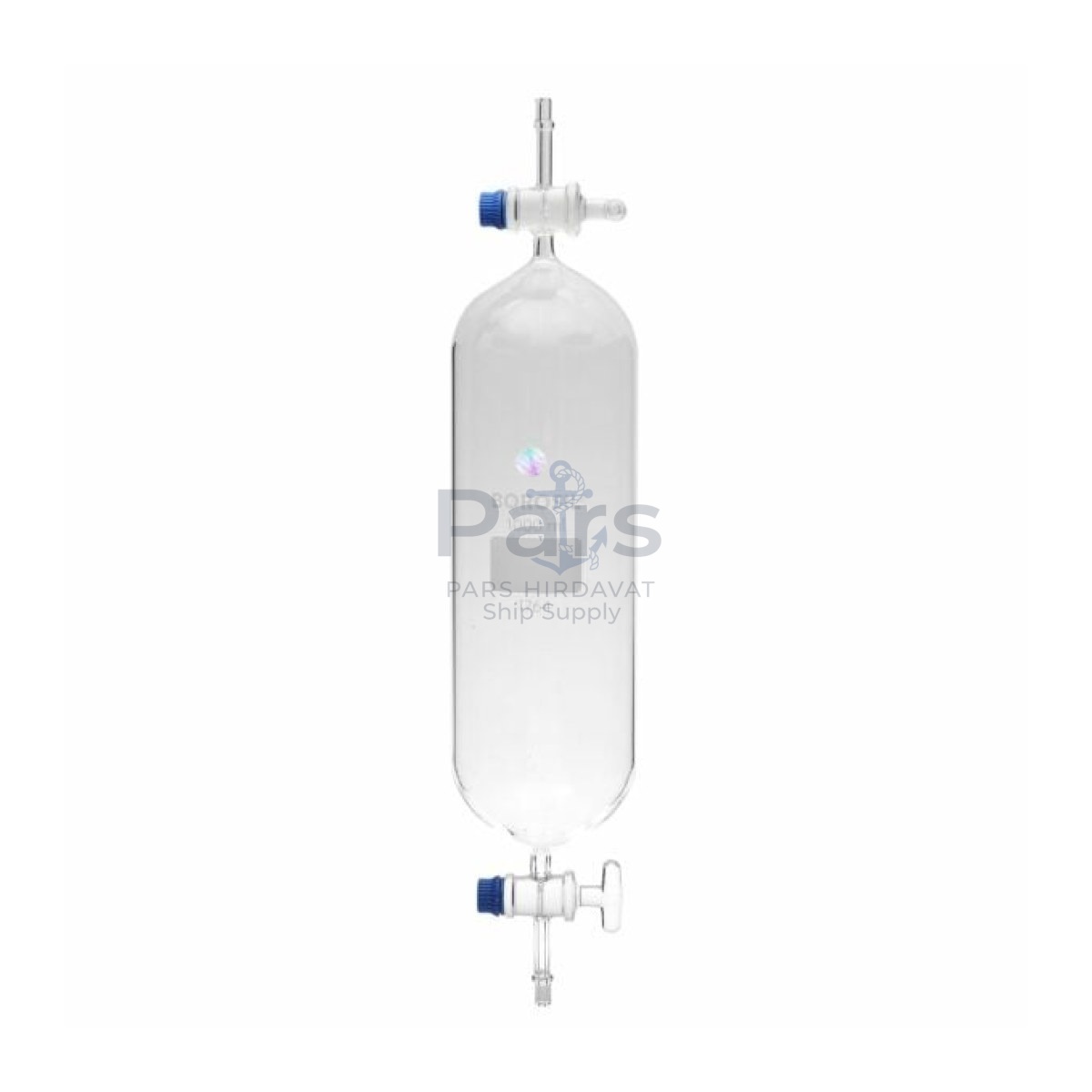 Borosil Gaz Numune Alma Kabı 1000 ml - Musluklu Cam Tüp