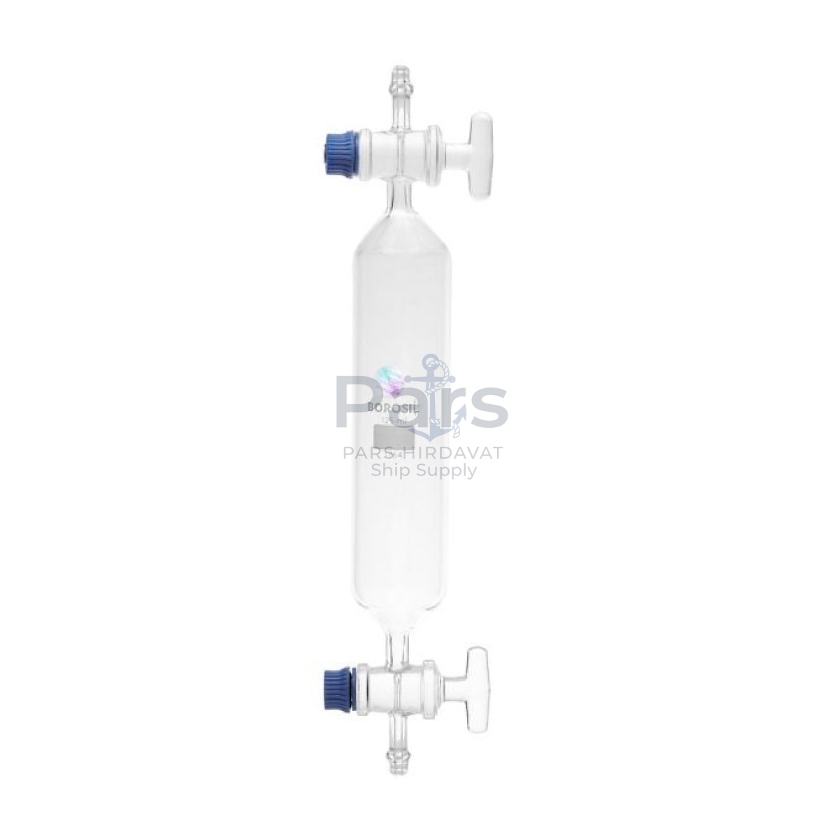 Borosil Gaz Numune Alma Kabı 125 ml - Musluklu Cam Tüp