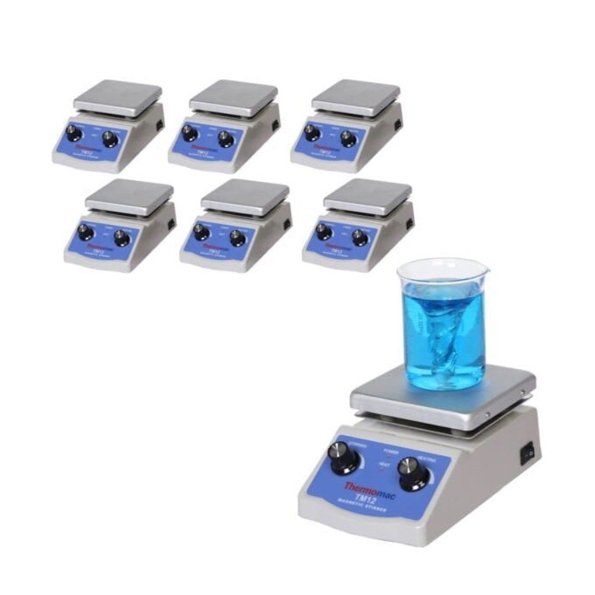 Thermomac TM12 Isıtıcılı Magnetic Stirrer 2L - 6 pcs
