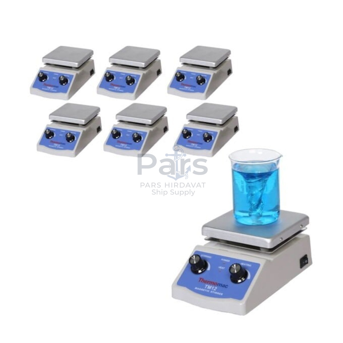Thermomac TM12 Isıtıcılı Magnetic Stirrer 2L - 6 pcs