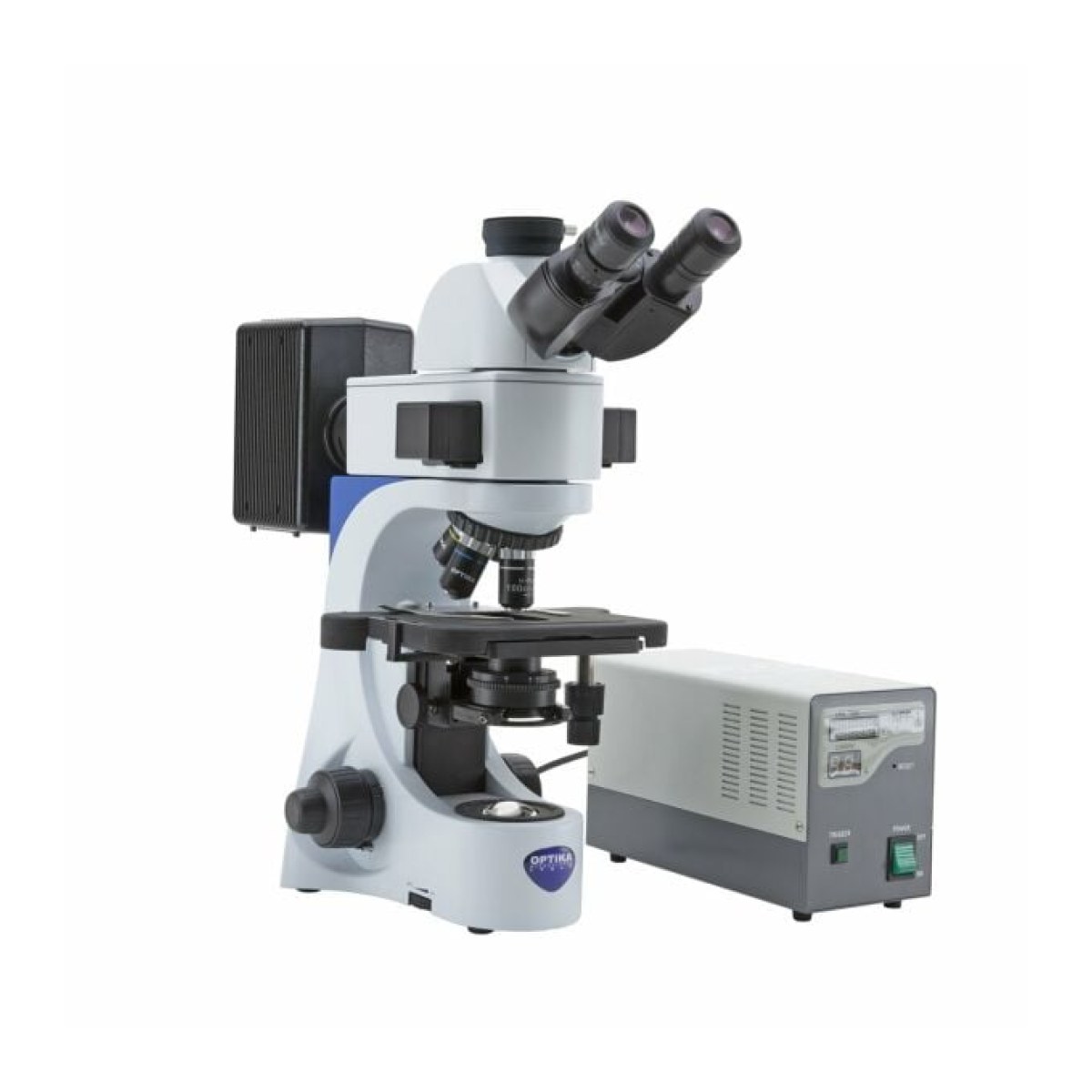 OPTIKA B-383FL Trinoküler Floresan Mikroskop Civa Buharlı - Araştırma Mikroskobu 1000x