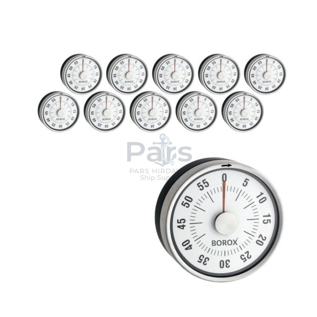 Stainless Steel Analog Zamanlayıcı - Geri Sayım Sayacı 10lu