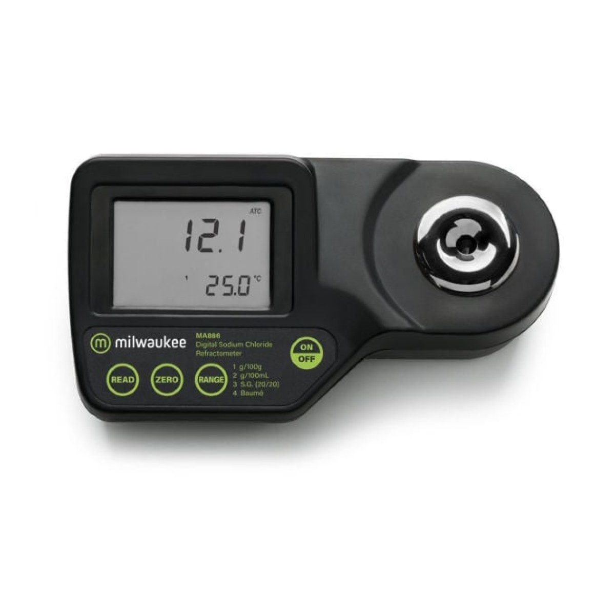 Milwaukee MA886 Dijital Tuzluluk Refraktometre 0-28 g/100 g
