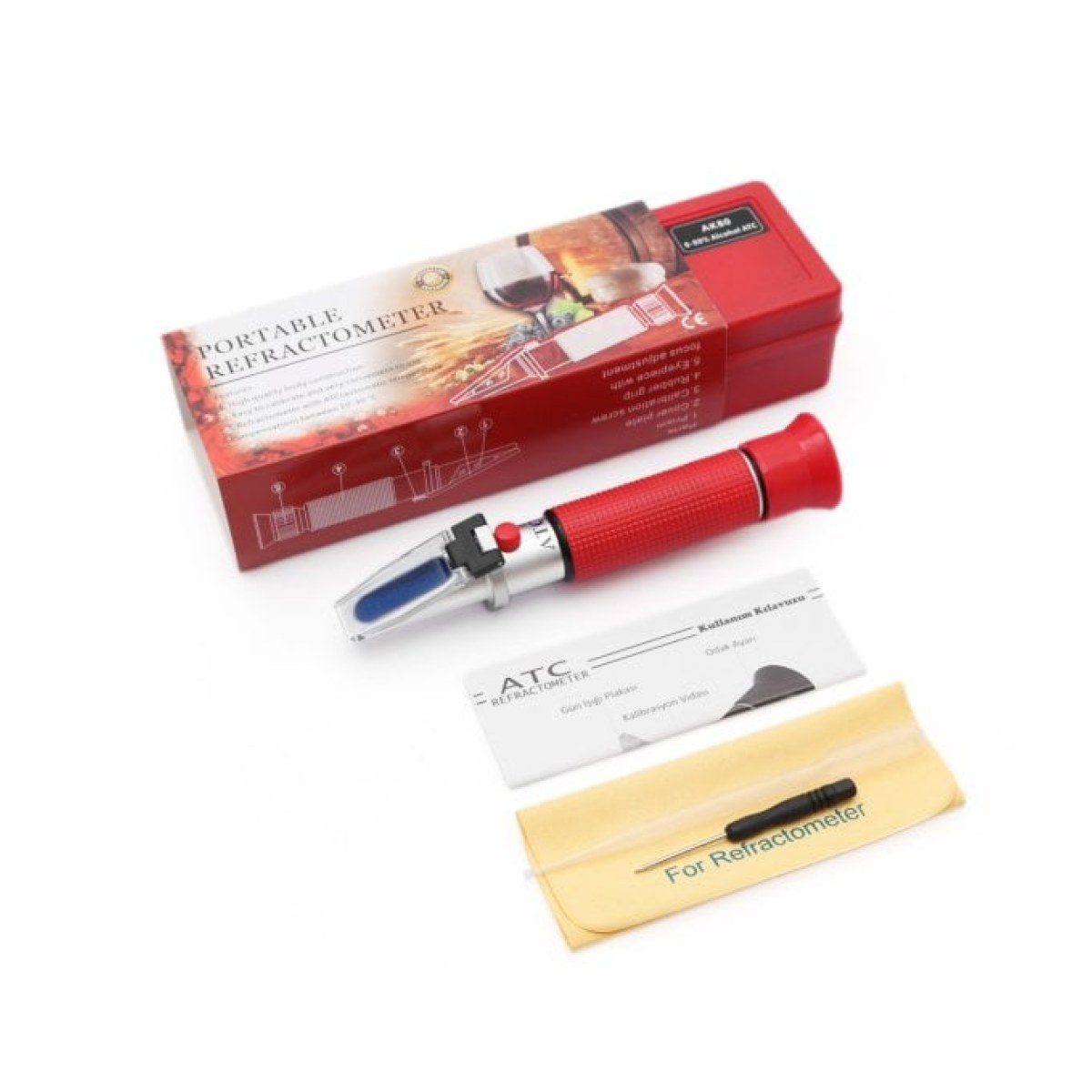 ATC AK80 Alkol Refraktometre - Alkol Derecesi Ölçer 0-80%