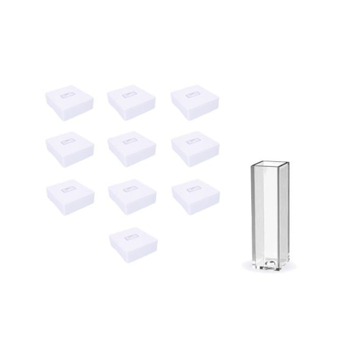 Borox Plastik Spektrofotometre Küveti 4.5 ml - 10 Paket Toptan