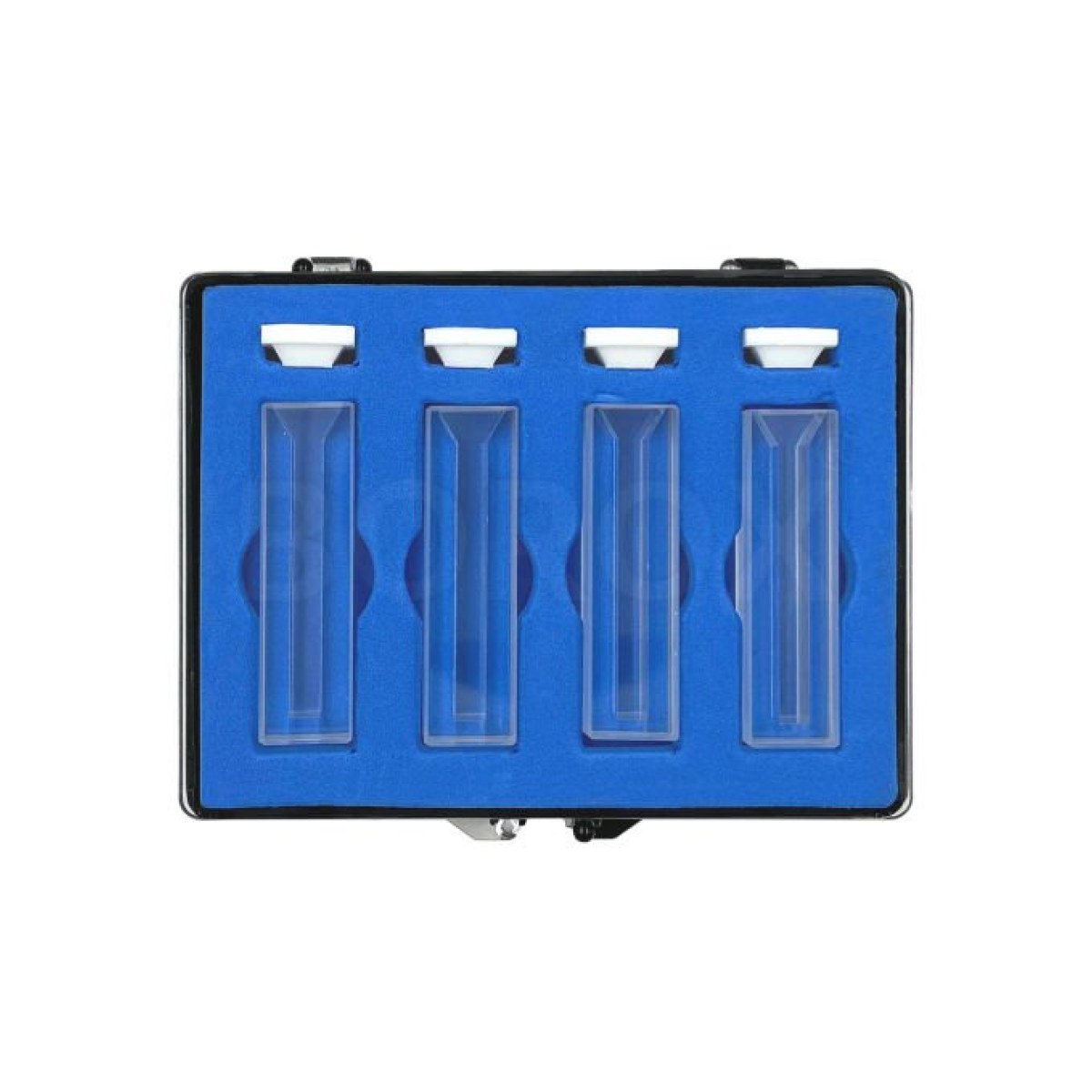 Cam Spektrofotometre Küveti - Semi Mikro 1.4 ml PTFE Kapaklı - 4 pcs Kutu