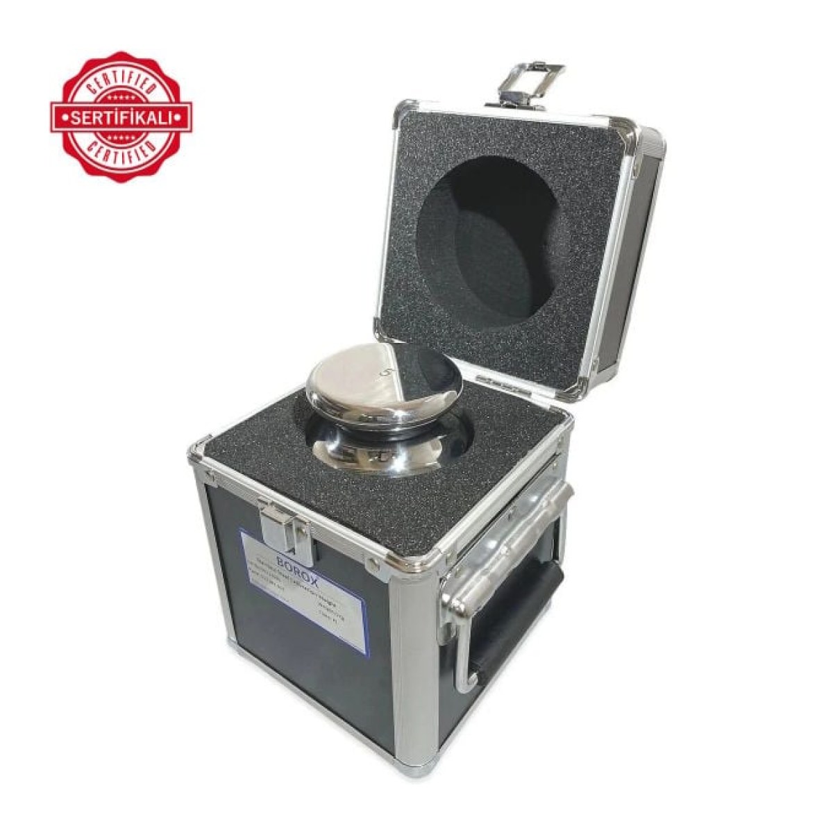 Borox Kalibrasyon Kütlesi 5 Kg - Stainless Steel F1 Etalon Sertifikalı