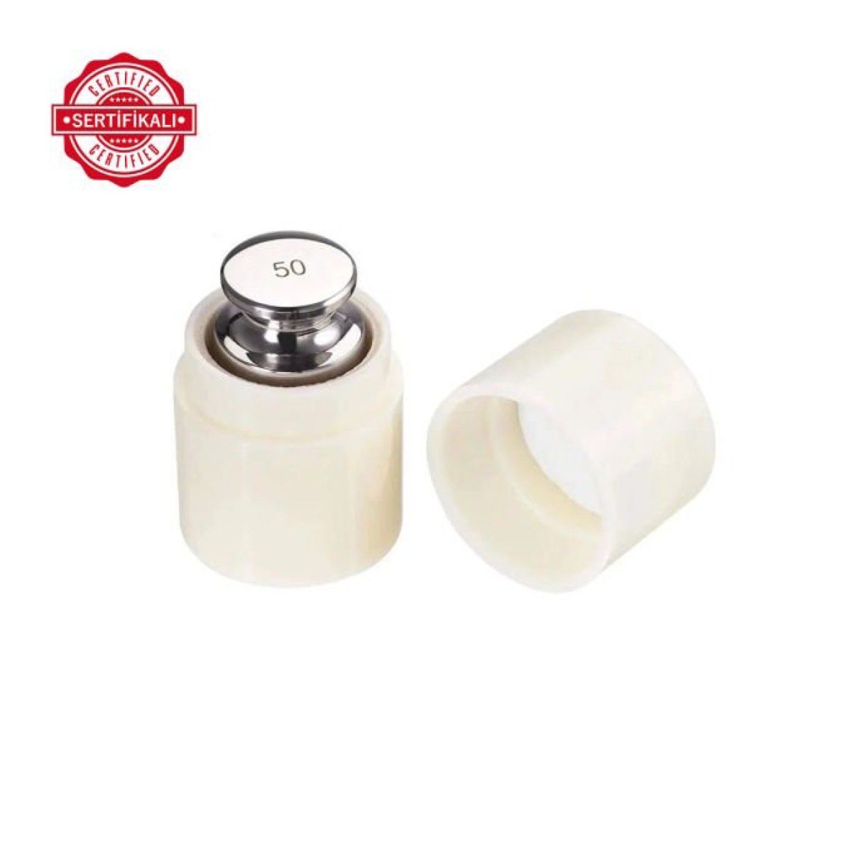 Borox Kalibrasyon Kütlesi 50g - Stainless Steel F1 Etalon Sertifikalı