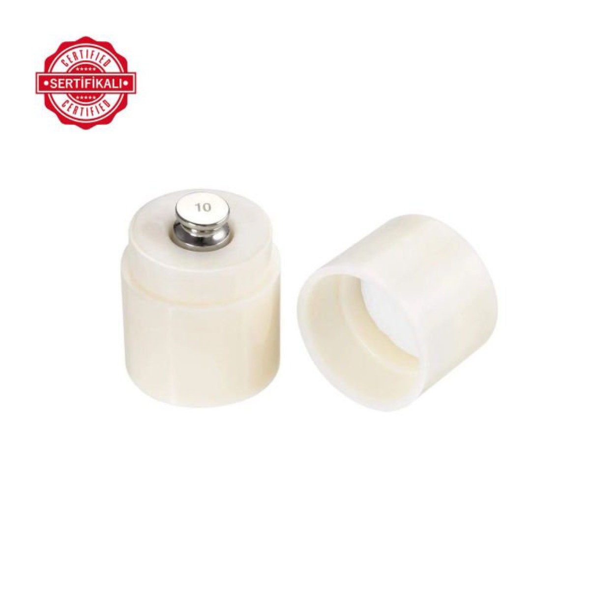 Borox Kalibrasyon Kütlesi 10g - Stainless Steel F1 Etalon Sertifikalı
