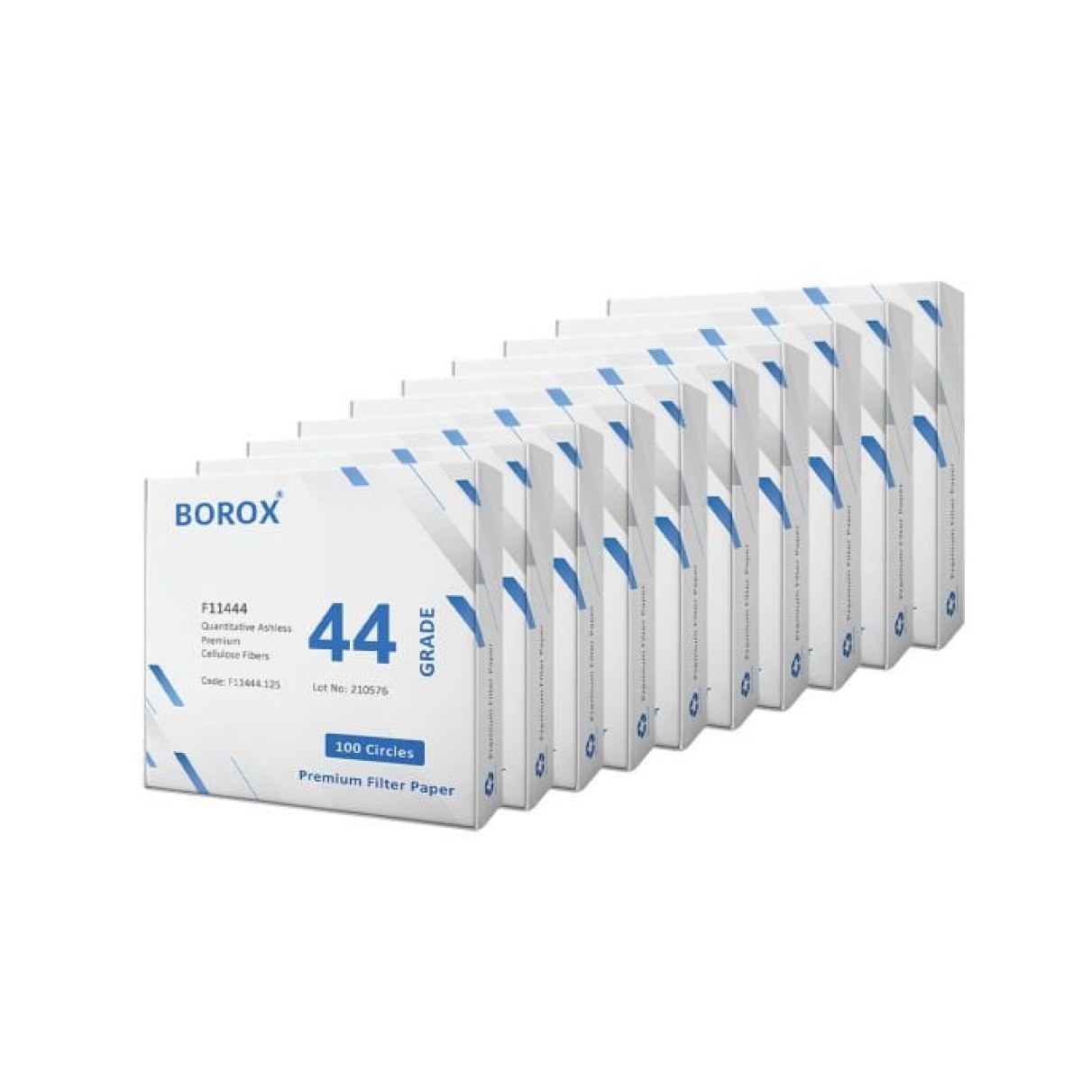 Borox Külsüz Filtre Kağıdı 125 mm Kantitatif - Yavaş Hız - Grade 44 - 10 Paket Toptan
