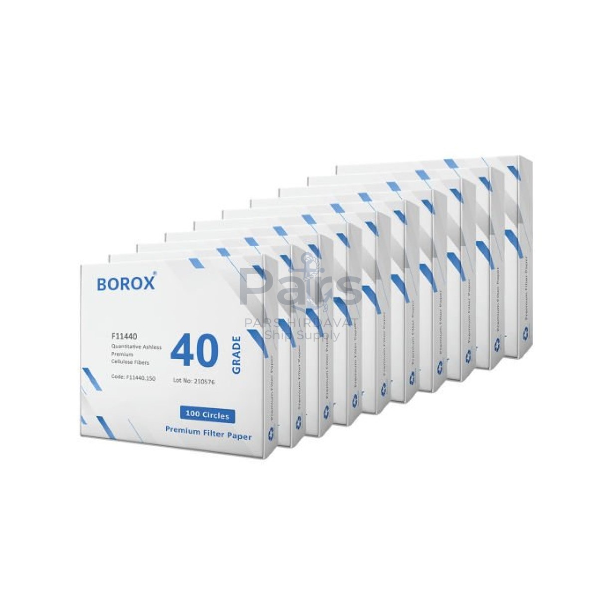 Borox Külsüz Filtre Kağıdı 150 mm Kantitatif - Orta Hız - Grade 40 - 10 Paket Toptan