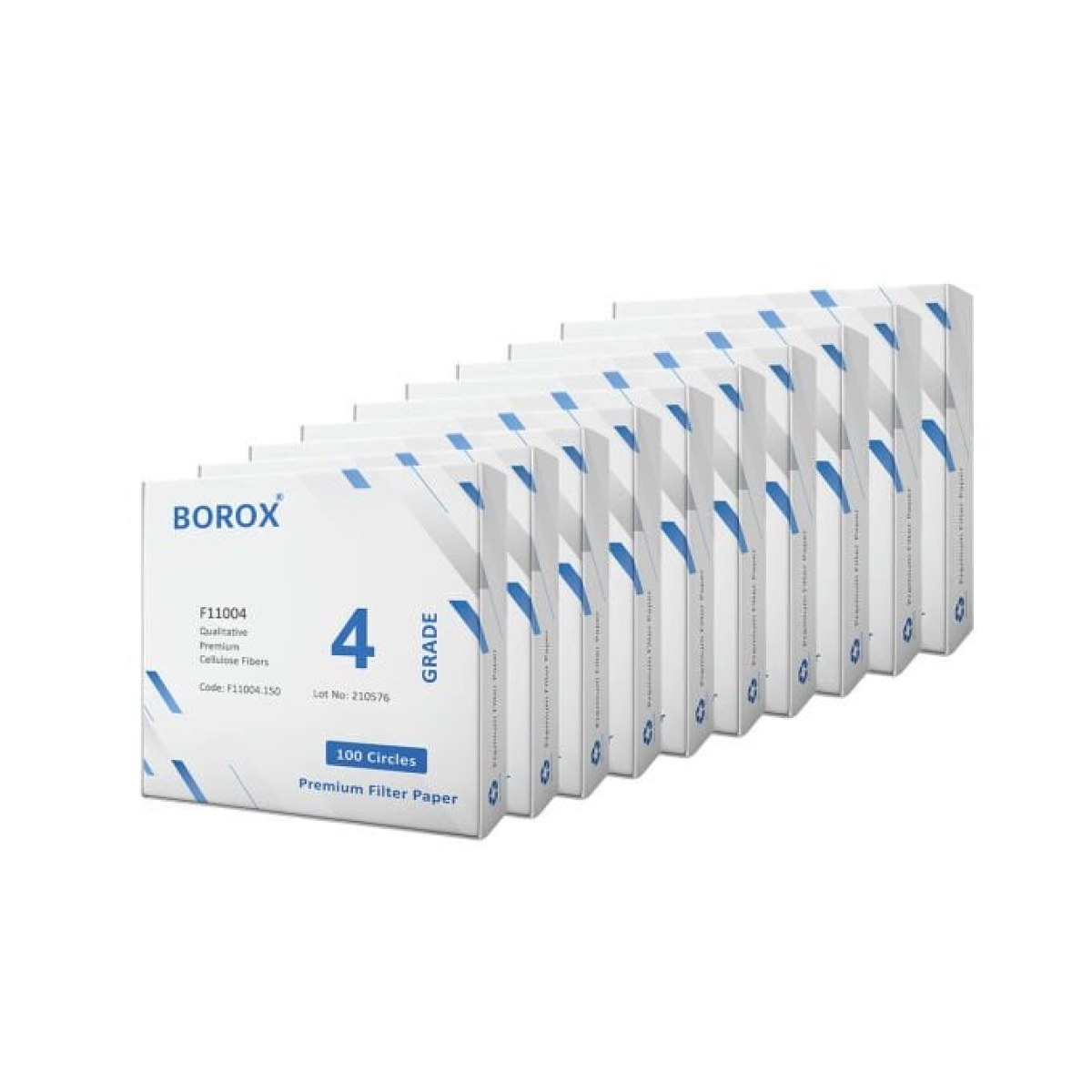 Borox Laboratuvar Filtre Kağıdı 150 mm Kalitatif - Hızlı - Grade 4 - 10 Paket Toptan