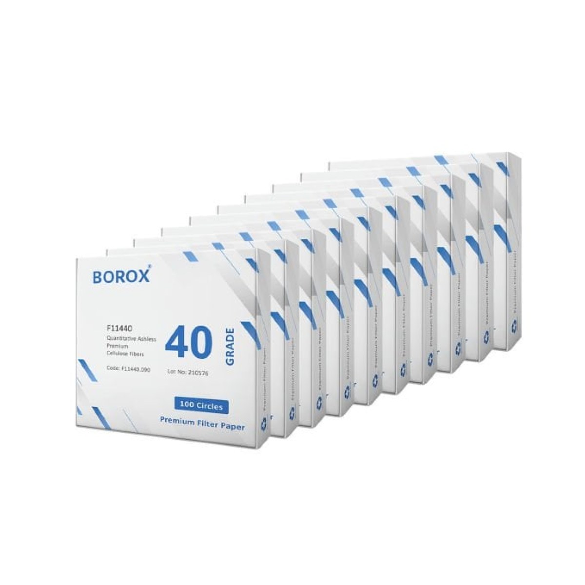 Borox Külsüz Filtre Kağıdı 90 mm Kantitatif - Orta Hız - Grade 40 - 10 Paket Toptan