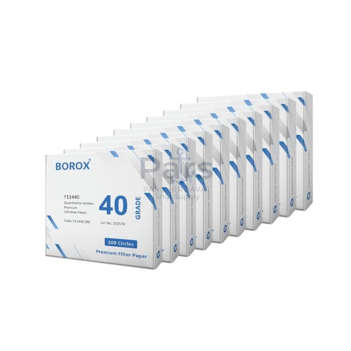 Borox Külsüz Filtre Kağıdı 90 mm Kantitatif - Orta Hız - Grade 40 - 10 Paket Toptan