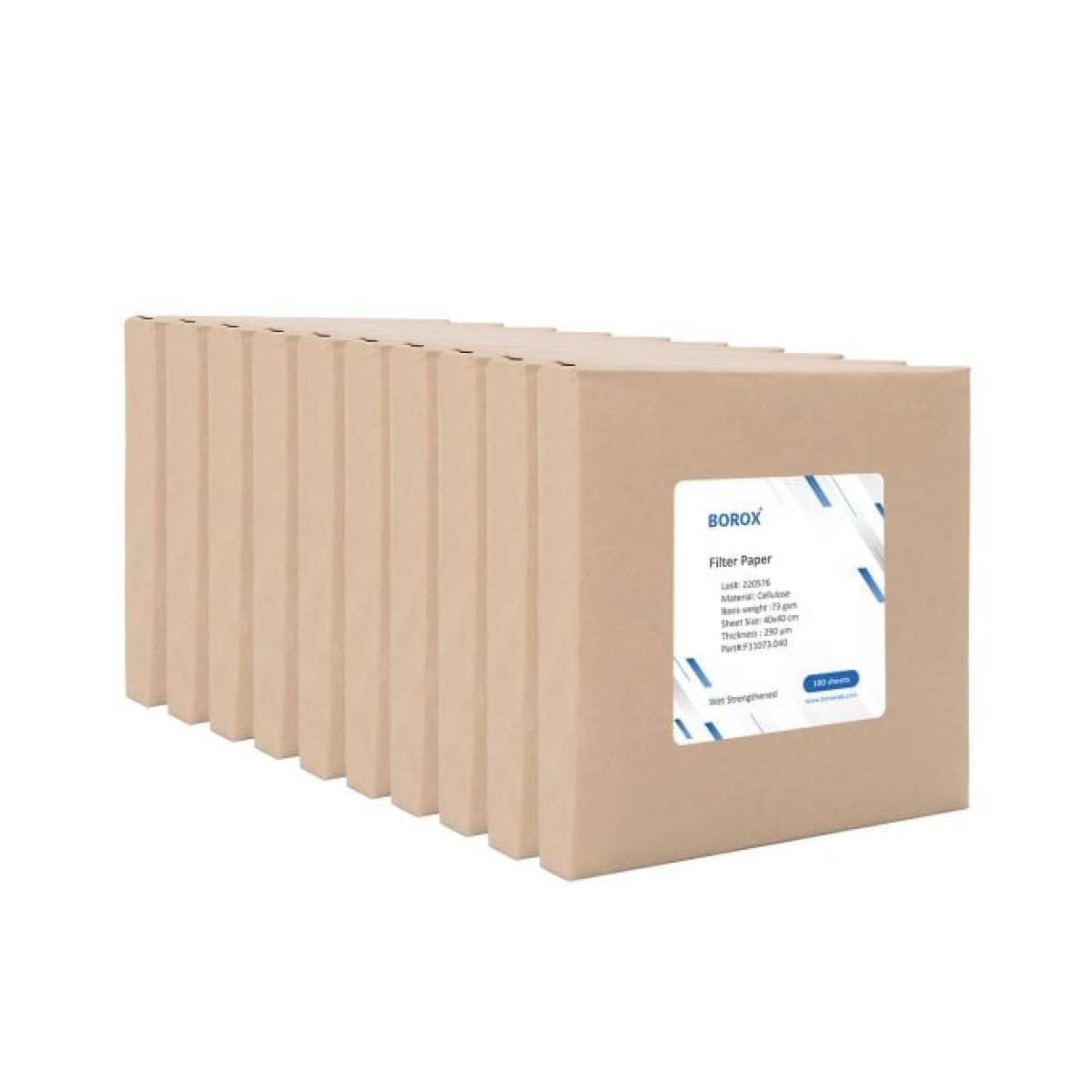 Kaba Filtre Kağıdı 40x40cm 100lü Paket - Adi Süzgeç 73 gr/m2 - 10 Paket Toptan