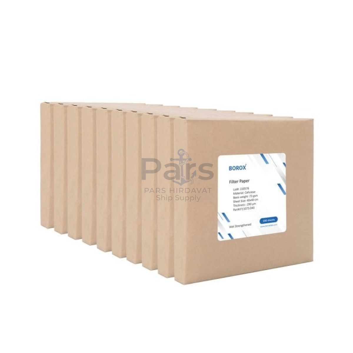 Kaba Filtre Kağıdı 40x40cm 100lü Paket - Adi Süzgeç 73 gr/m2 - 10 Paket Toptan