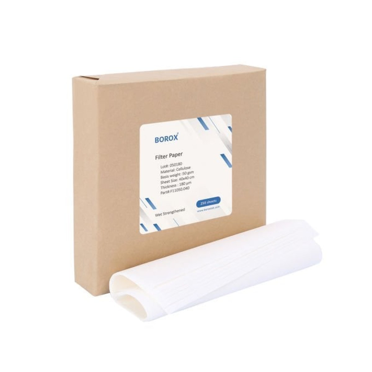 Kaba Filtre Kağıdı 40x40cm 250li Paket - Adi Süzgeç 50 gr/m2