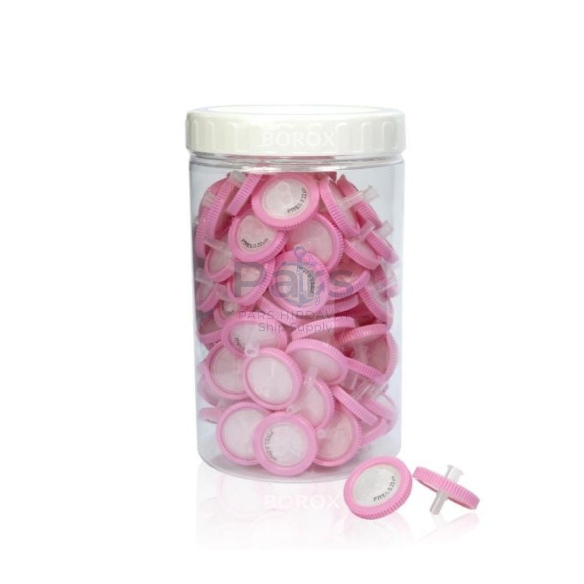 Borox PTFE Hidrofobik Şırınga Filtre - Non Steril 0.22µm - Pembe - 100 pcs