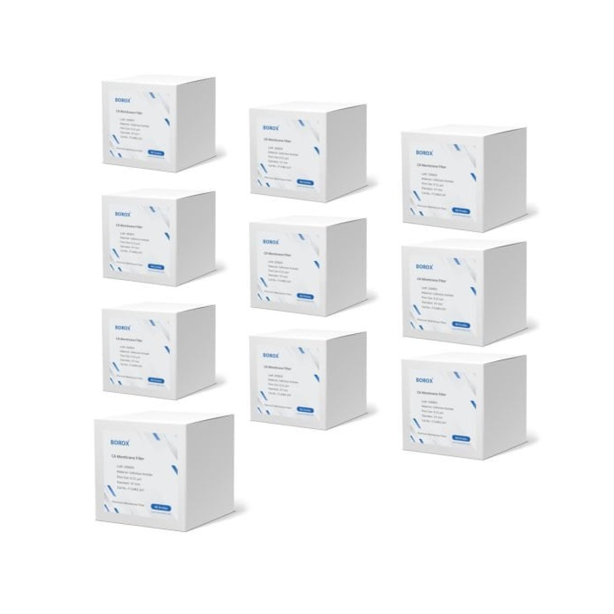 Borox MCE Membran Filtre - 0.45µm - 47mm - 50 Adet/Paket - 10 Paket Toptan