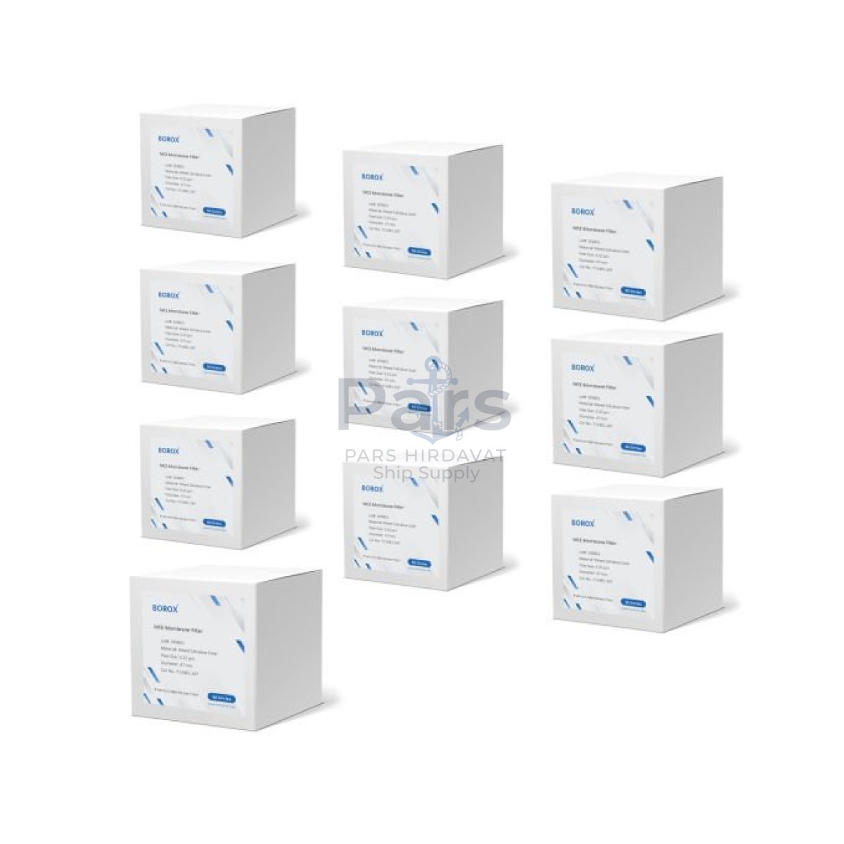 Borox MCE Membran Filtre - 0.22µm 47mm - 50 pcs/Paket - 10 Paket Toptan