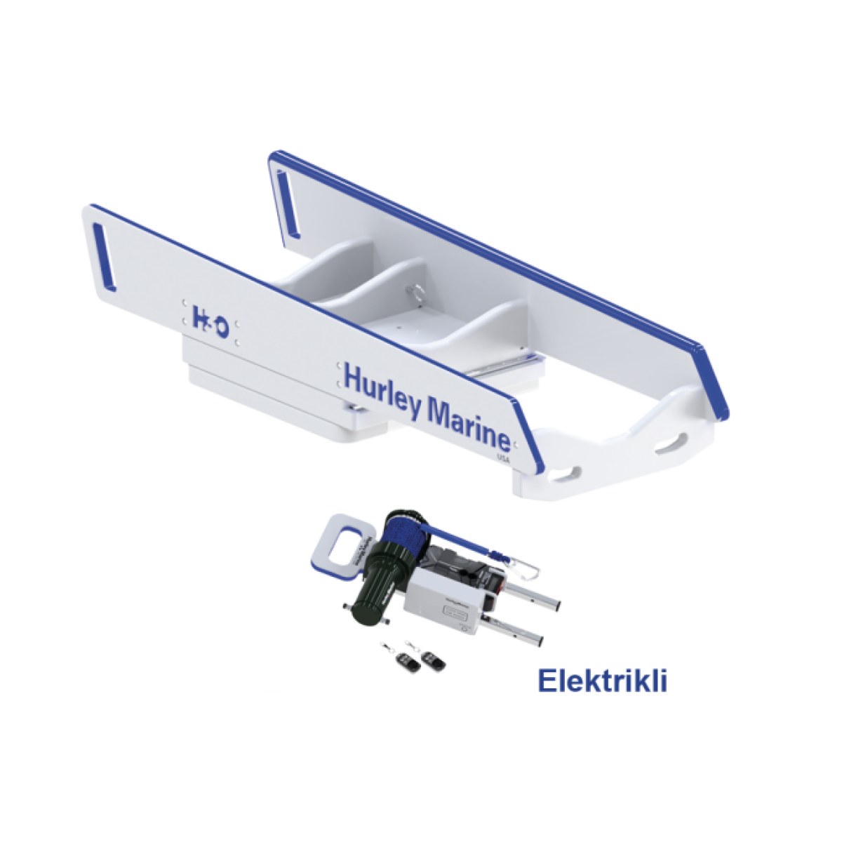 PLATFORM BOT/JETSKI KALDIRMA SİSTEMİ / ELEKTRİKLİ VİNÇ H3O / 181kg KALDIRMA KAPASİTESİ