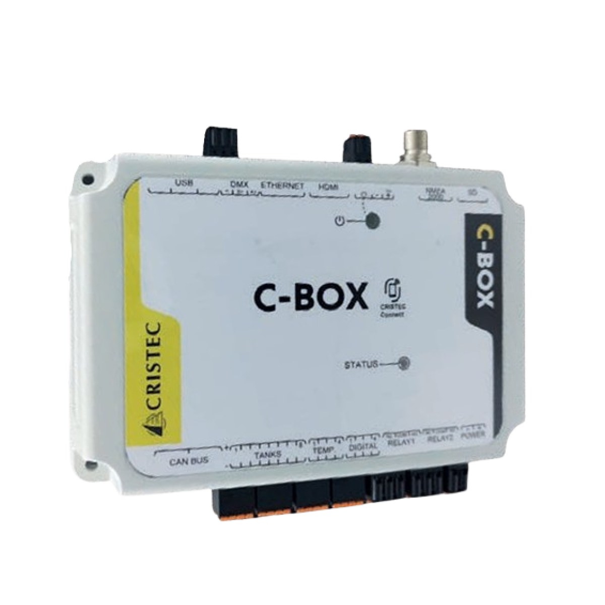 CRISTEC BOX ENERJİ YÖNETİM VE GÖZLEM SİSTEMİ -DIN RAY MONTAJI VE KONNEKTÖRLER DAHİL 12-48V