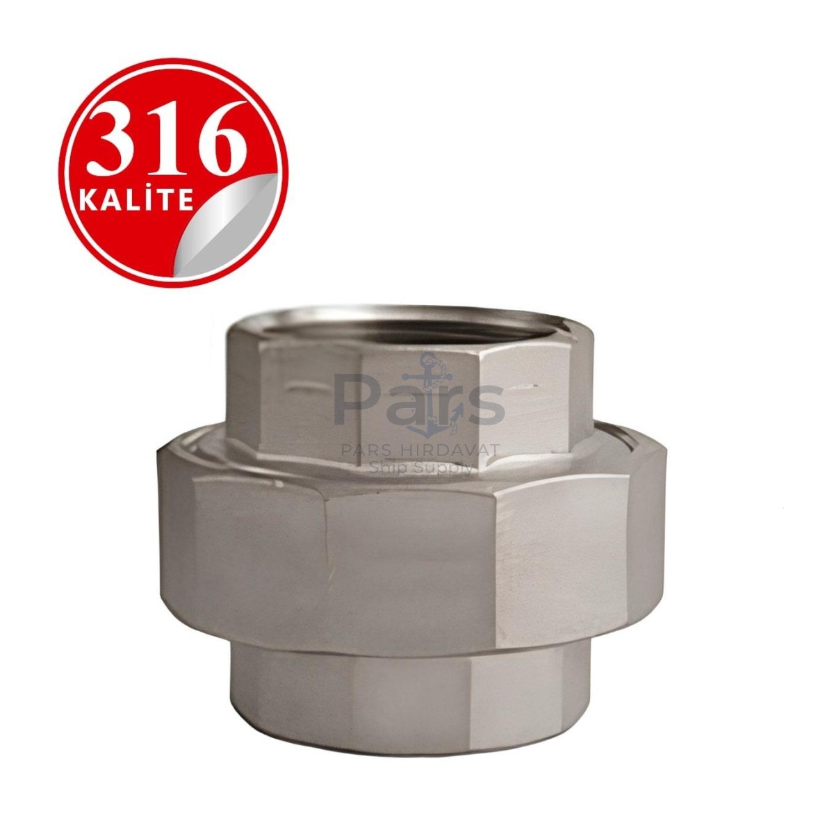 Stainless Steel 316 Kalite Threaded Conical Union - 1¼" (DN32)